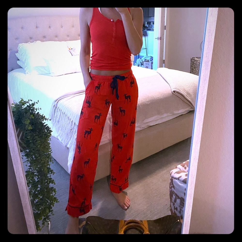 Aerie deer Christmas pajama